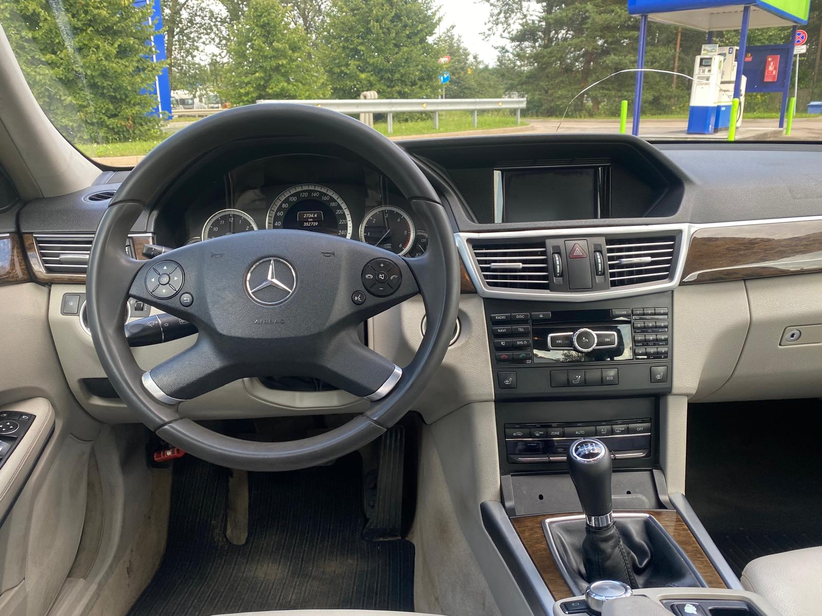 Mercedes Benz E200 blue efficiency